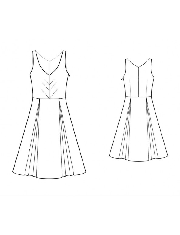 Fashion Designer Sewing Patterns - Flirty Flutter Cap Sleeves Dress