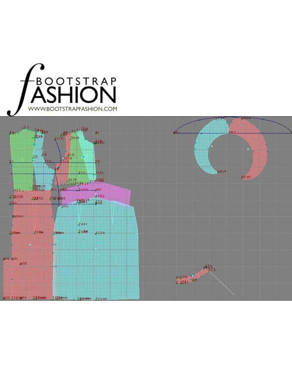 Fashion Designer Sewing Patterns - Flutter Cap Sleeve Dress