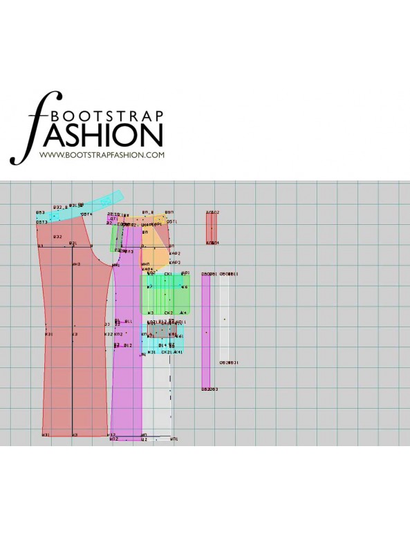 Fashion Designer Sewing Patterns - Three-Pocket Top-Stitched Jeans