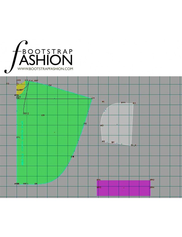 Fashion Designer Sewing Patterns - Fur Trimmed Cape