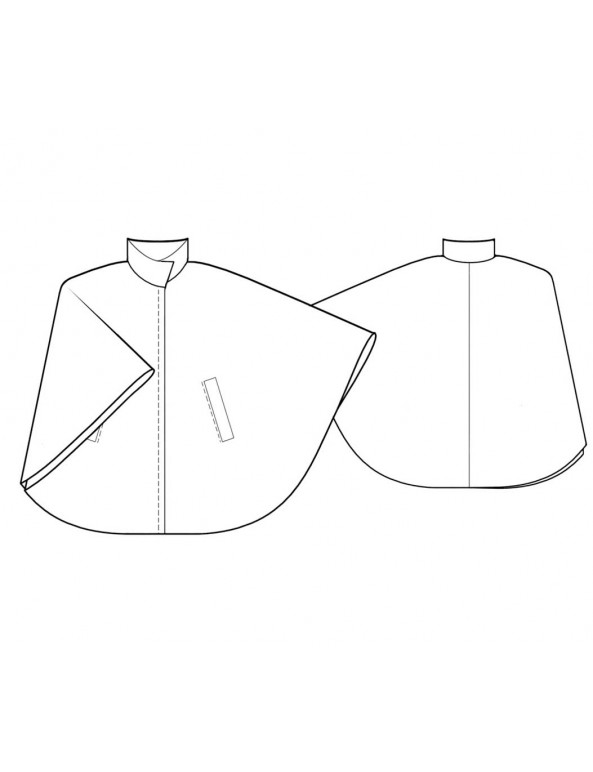 Fashion Designer Sewing Patterns - Cape With Pockets