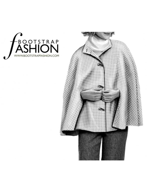 Fashion Designer Sewing Patterns - Stand Collar Cape