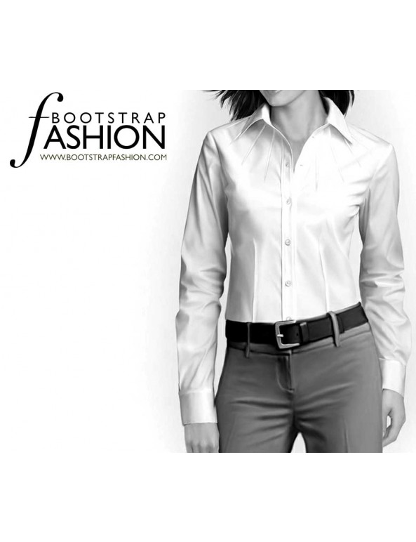Fashion Designer Sewing Patterns - Pleated Neck Blouse