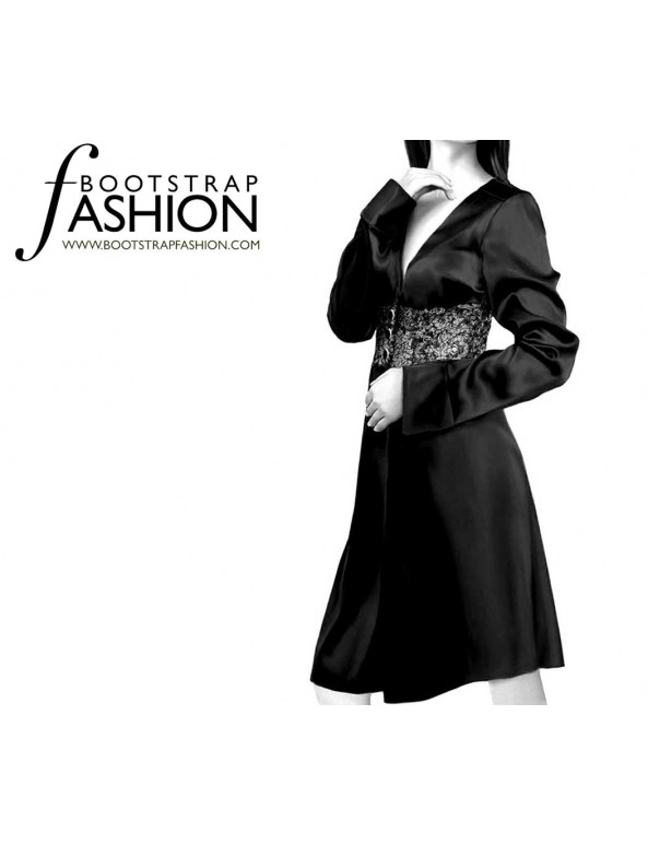 Fashion Designer Sewing Patterns - Cinched Waist Robe