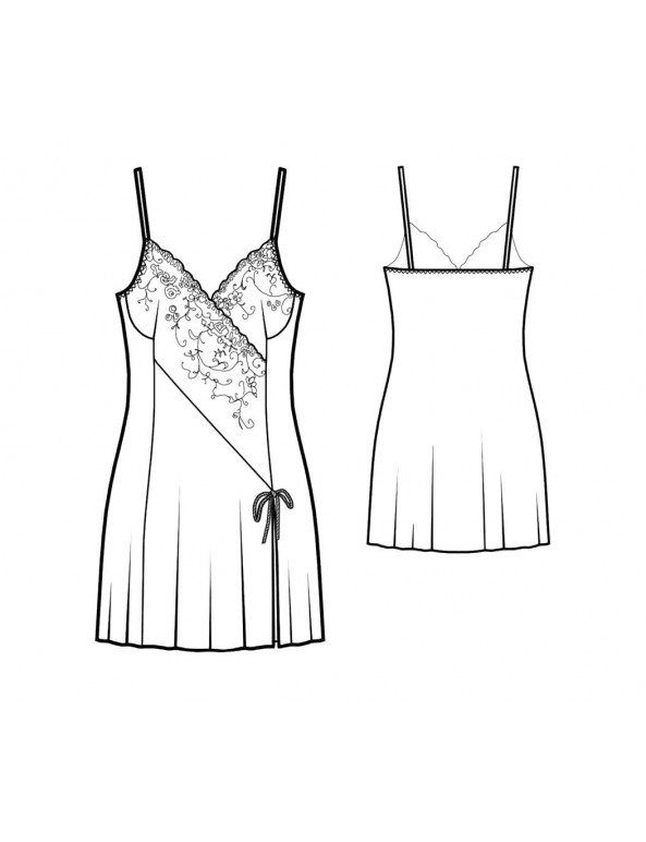 Fashion Designer Sewing Patterns - Contrast Inset Chemise