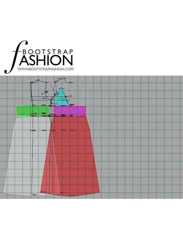 Fashion Designer Sewing Patterns - Side Slit Halter Nightgown