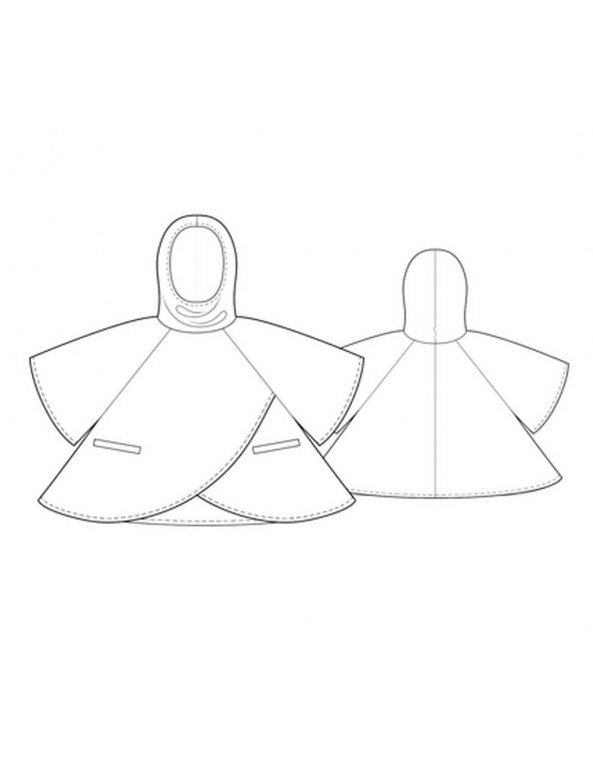Fashion Designer Sewing Patterns - Cape With A Hood