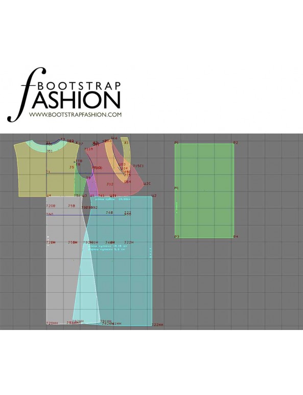 Fashion Designer Sewing Patterns - Kimono Sleeve Knit Dress