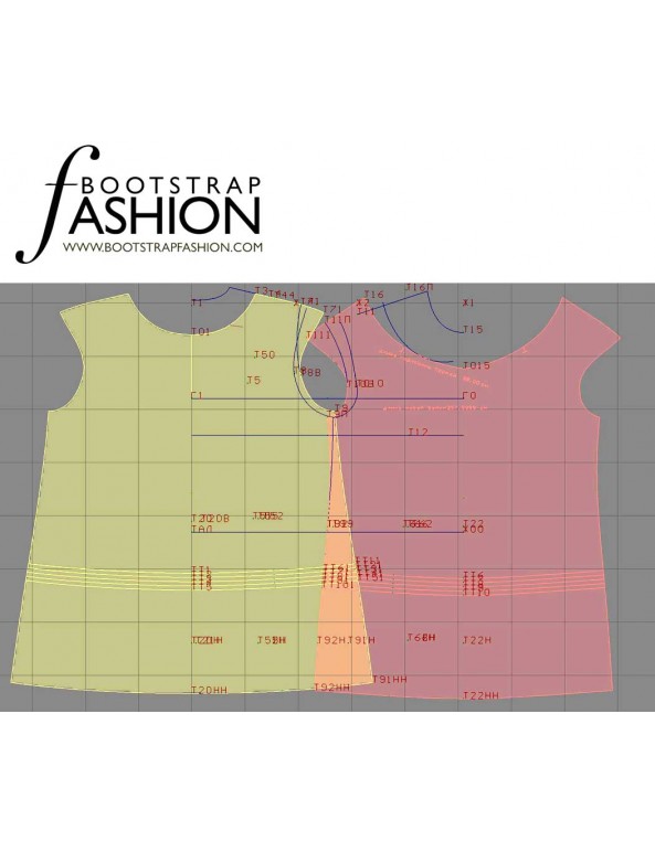 Fashion Designer Sewing Patterns - Blouson Style Top