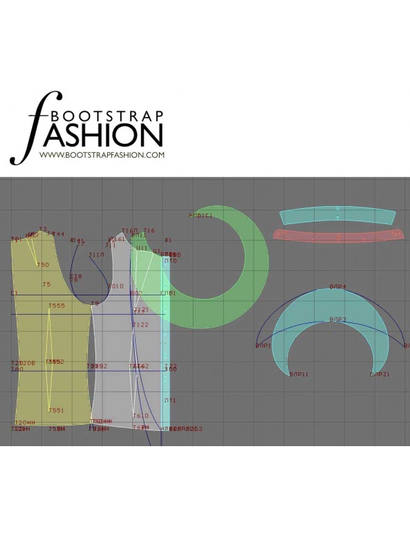 Fashion Designer Sewing Patterns - Ruffle Front Blouse