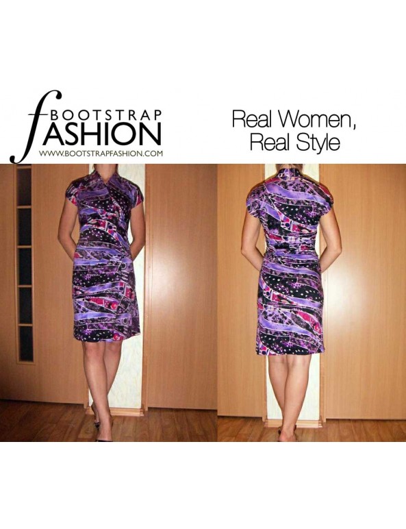 Fashion Designer Sewing Patterns - Wrap Dress with Cummerbund