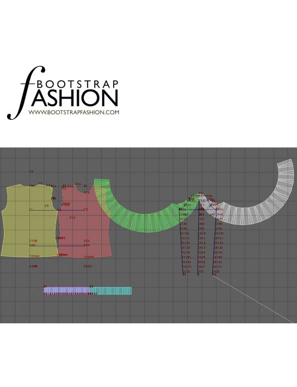 Fashion Designer Sewing Patterns - Ruched Sleeves Knit Turtleneck