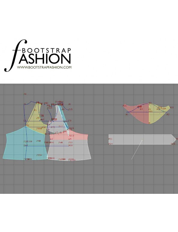Fashion Designer Sewing Patterns - Flutter Split Sleeves Top