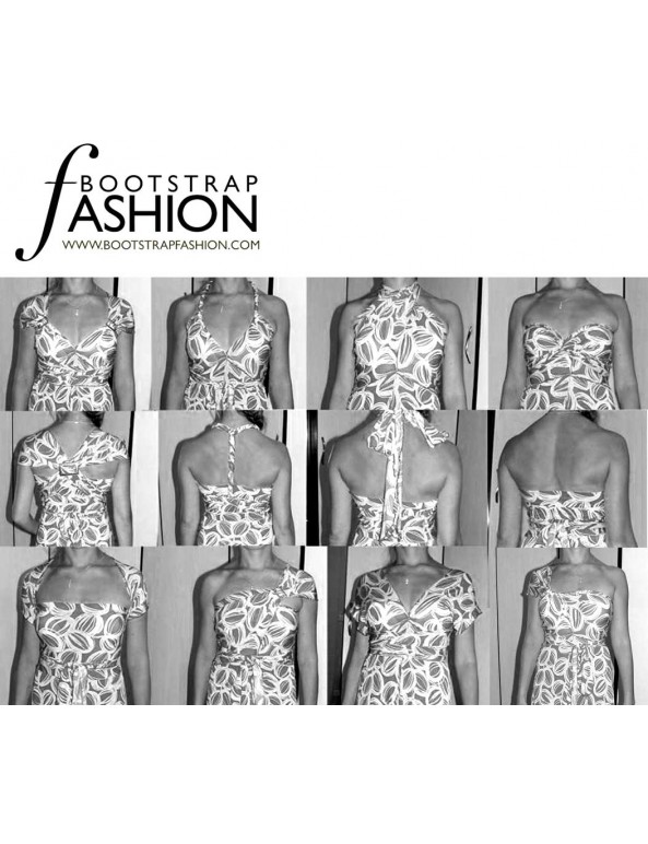 Fashion Designer Sewing Patterns - Convertible Wrap Dress