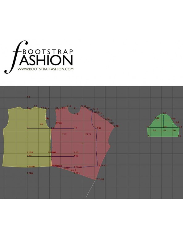 Fashion Designer Sewing Patterns - Draped Shoulder Knit Top