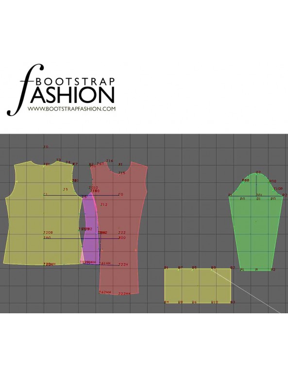 Fashion Designer Sewing Patterns - Ruched Front Knit Turtleneck