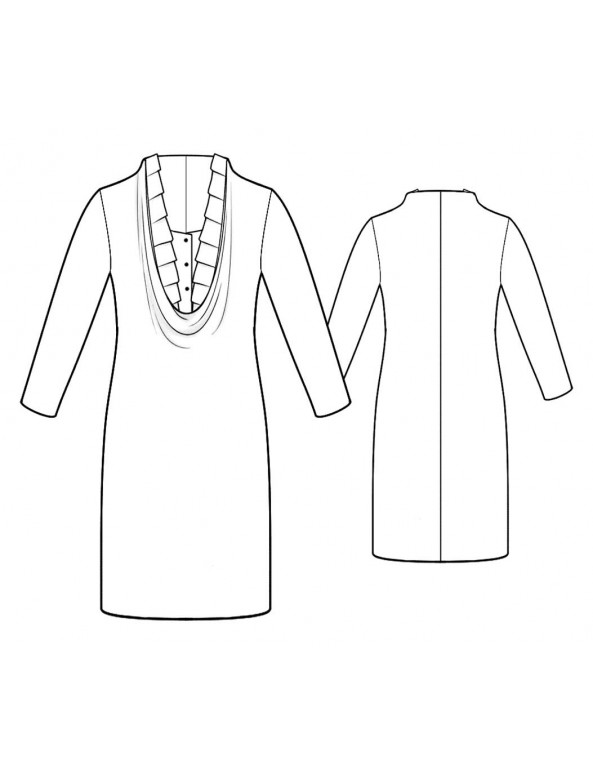 Fashion Designer Sewing Patterns - Draped Neck Dress