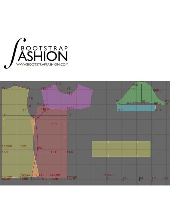 Fashion Designer Sewing Patterns - Puff Sleeved Knit Turtleneck