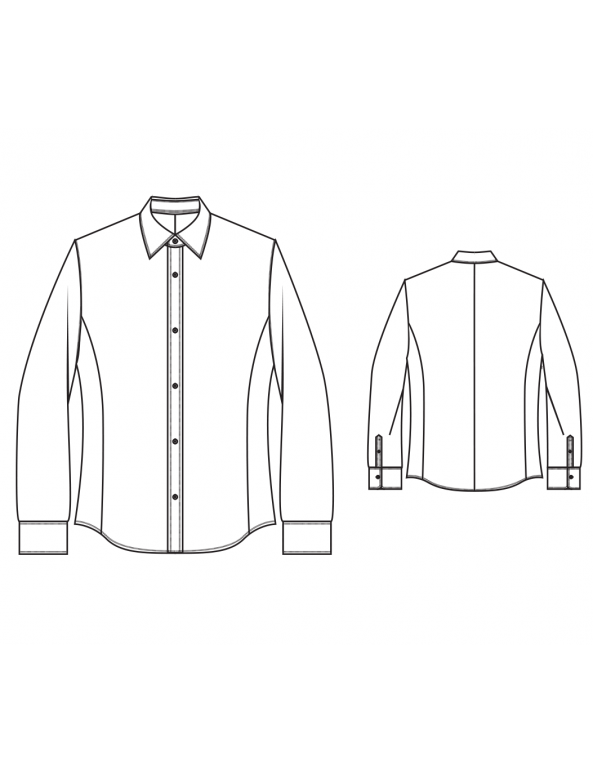 Made-To-Measure Slim Euro Fit Men's Shirt | BootstrapFashion Patterns