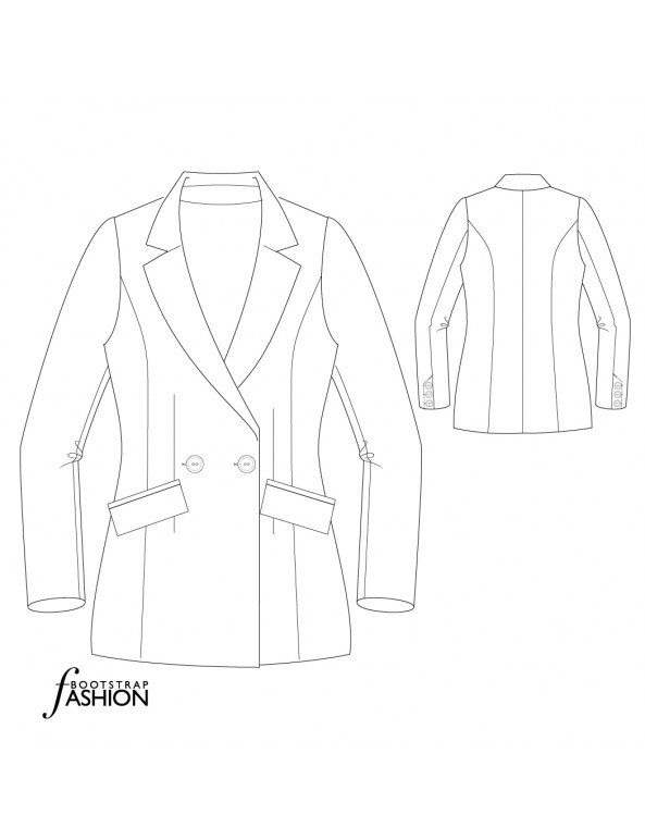 Jacket sewing pattern Online. Custom Fit. Illustrated Sewing ...