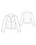 Fashion Designer Sewing Patterns - Cropped Fitted Jacket With Wide Notched Lapels