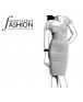 Fashion Designer Sewing Patterns - Ruched Sleeves Knit Dress