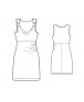 Fashion Designer Sewing Patterns - Tank Style Cowl Neck Straight Knit Dress