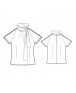 Fashion Designer Sewing Patterns - Tie-Neck Fitted Blouse