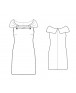 Fashion Designer Sewing Patterns - Draped Off-Shoudler Knit Dress