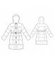 Fashion Designer Sewing Patterns - Puff-Style Coat with Belt and Hood