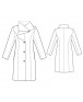 Fashion Designer Sewing Patterns - Tailored Coat With Couture Draped Collar