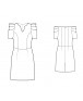Fashion Designer Sewing Patterns - Couture Pleated Sleeves Dress