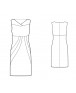 Fashion Designer Sewing Patterns - Color/Print Blocked Sculpted Dress