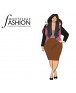 Fashion Designer Sewing Patterns - Cascading Drape Front Jacket