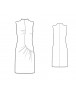 Fashion Designer Sewing Patterns - Funnel Neck Asymmetrical Drape Dress