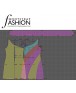 Fashion Designer Sewing Patterns - One Shoulder Color/Print Blocked Dress