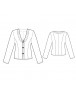Fashion Designer Sewing Patterns - Fitted V-Neck Short Jacket
