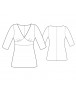 Fashion Designer Sewing Patterns - V-Neck Empire-Waist Top