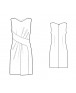 Fashion Designer Sewing Patterns - Asymmetrical Drape V-neck Dress
