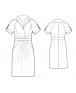 Fashion Designer Sewing Patterns - Raglan Sleeves Draped Shirt Dress