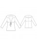 Fashion Designer Sewing Patterns - Long-Sleeved Sailor Hoodie