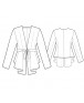 Fashion Designer Sewing Patterns - Tie Front Cascading Cardigan
