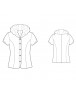 Fashion Designer Sewing Patterns - Button-Down Shirt with Ruffled Collar