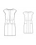 Fashion Designer Sewing Patterns - Origami Peplum Sheath With Draped Neckline