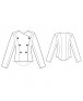 Fashion Designer Sewing Patterns - Asymmetrical Double-Breasted Jacket