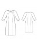 Fashion Designer Sewing Patterns - Raglan Sleeves Print/Color Block Knit Dress