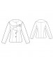 Fashion Designer Sewing Patterns - Long-Sleeved Jacket with Ruffle