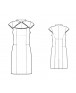 Fashion Designer Sewing Patterns - Mandarin Collar With Wide Keyhole Dress