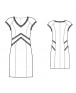 Fashion Designer Sewing Patterns - Lace-trim Cap Sleeve Dress