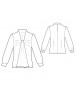 Fashion Designer Sewing Patterns - Long-Sleeved Blouse with Bib